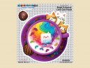 STAR509 4.5" Teal Latte Cat" Sticker