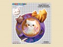 STAR514 4.5"  "Red Latte Cat" Sticker