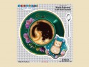 STAR515 4.5"  "Croissant Latte Cat" Sticker