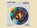 STAR516 4.5"  "Emerald Latte Cat" Sticker