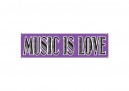 JR26 New sKool "Music is Love" Mini Bumper Sticker