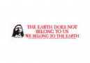 JR159 Peace Resource Project "We Must Be The Change Ghandi" Mini Bumper Sticker